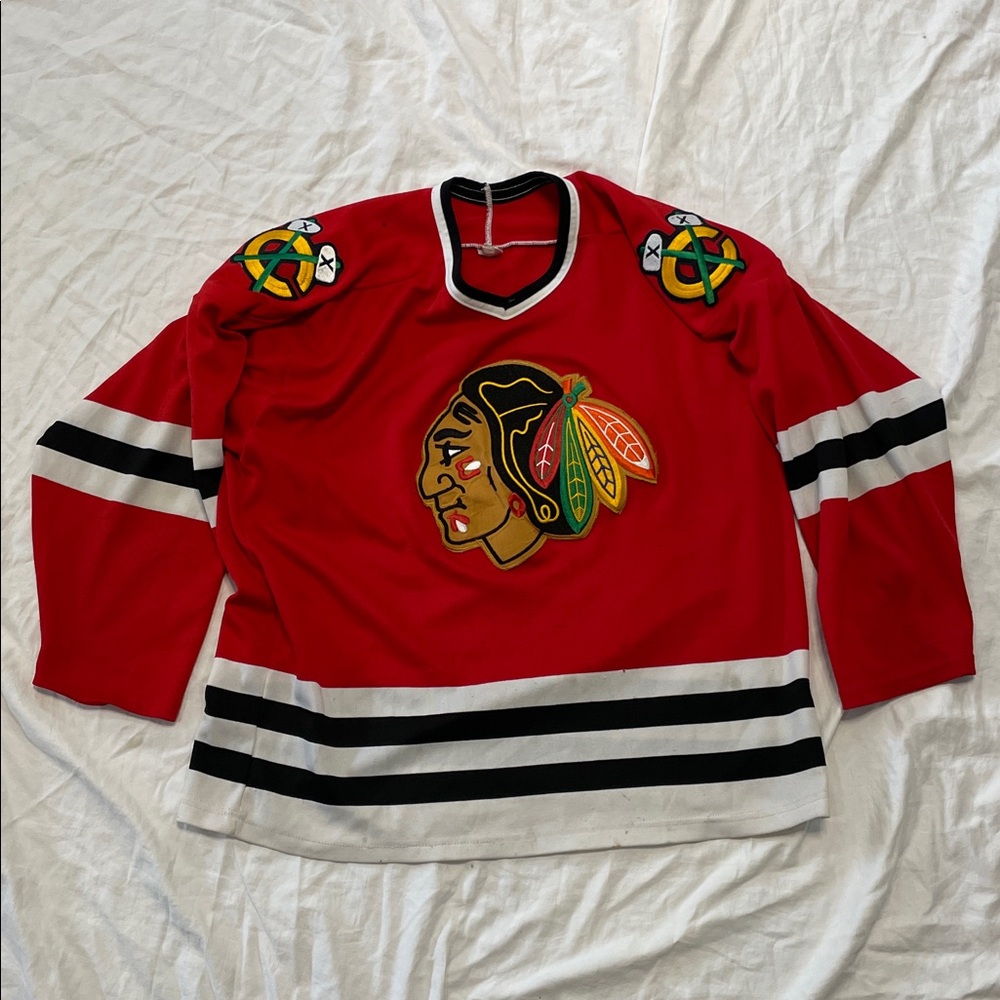 Vintage CCM Blackhawks sweater